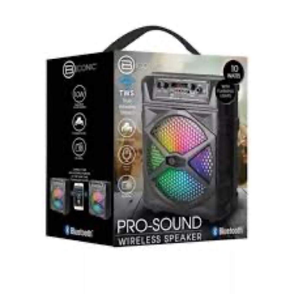 Pro-Sound Light up Subwoofer Bluetooth Wireless Speaker - Multicolor LED